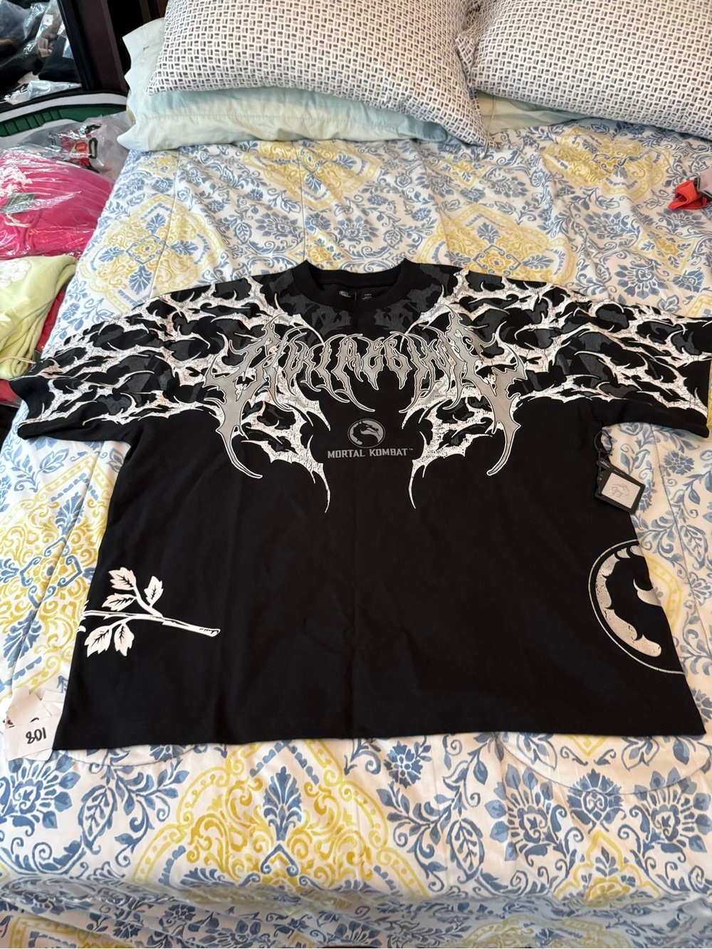 Civil Regime Mortal Kombat Raiden Black Graphic Short Sleeve Tee